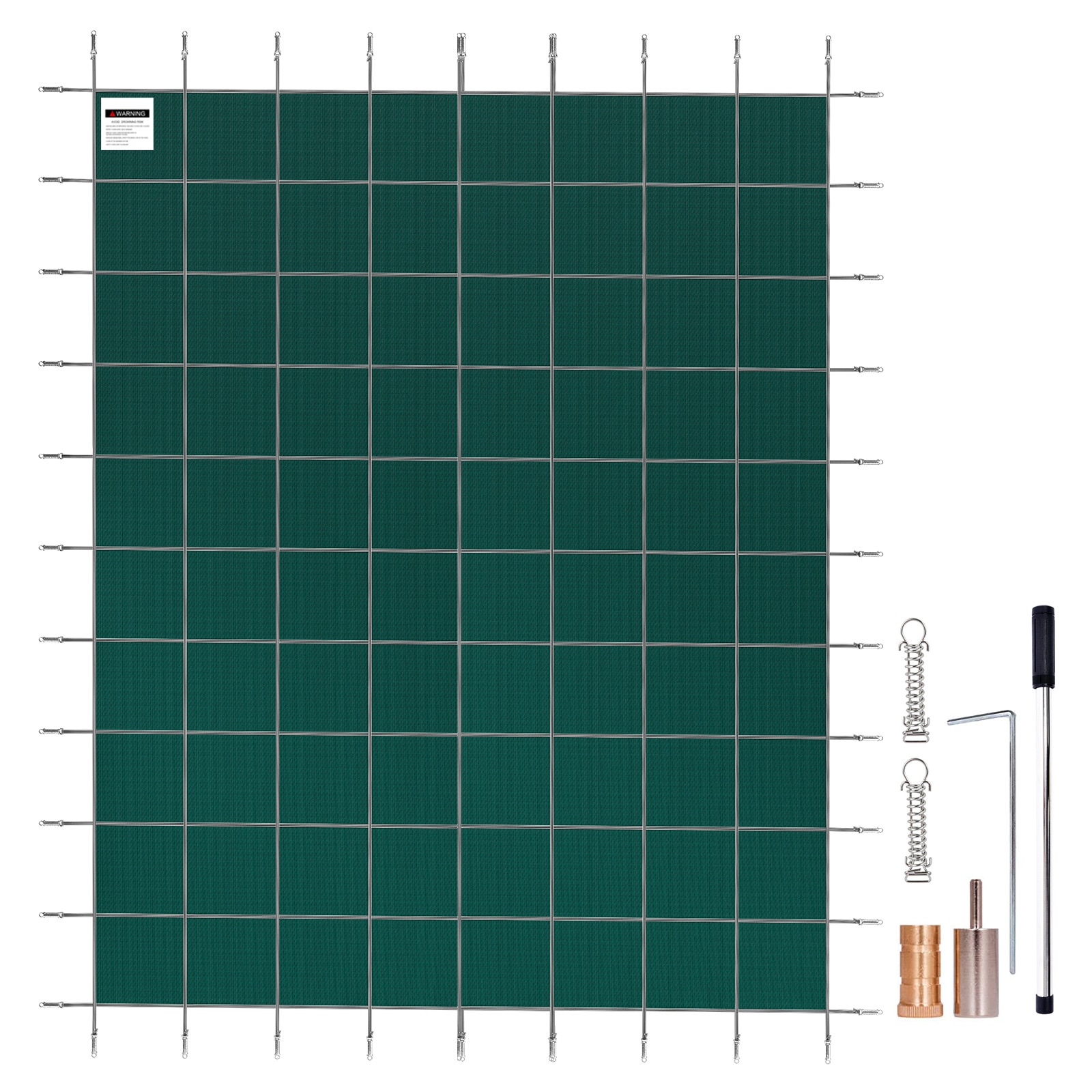 Pool Safety Cover Fits 14x26ft Rectangle Inground Safety Pool Cover Green Mesh Solid Pool Safety Cover For Swimming Pool Winter Safety Cover_voghion.com